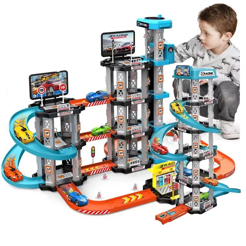 Catapult Launcher Toy - لعبة مضمار سباق السيارات للأطفال، لعبة
