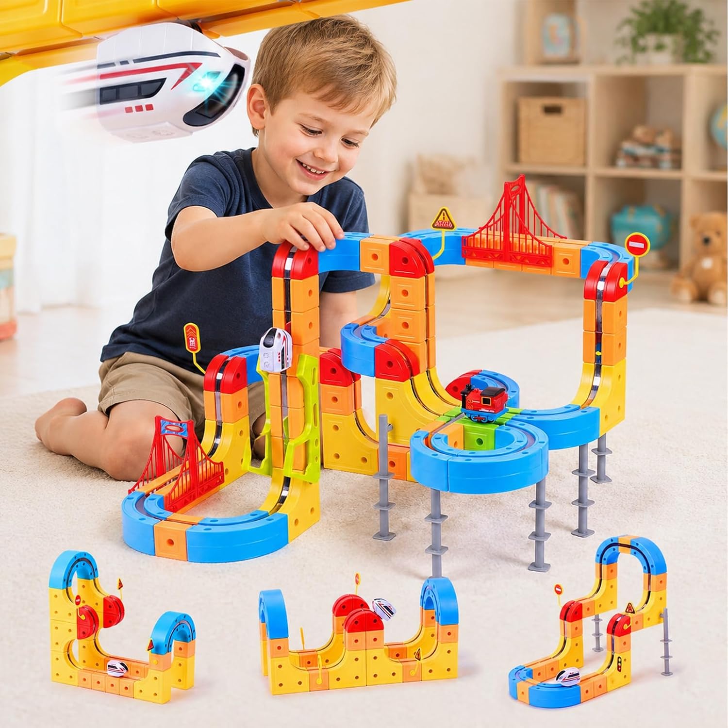 مجموعة قطار التعليق المغناطيسي - مراجعة Kids Toys 3 Year Old وسعره