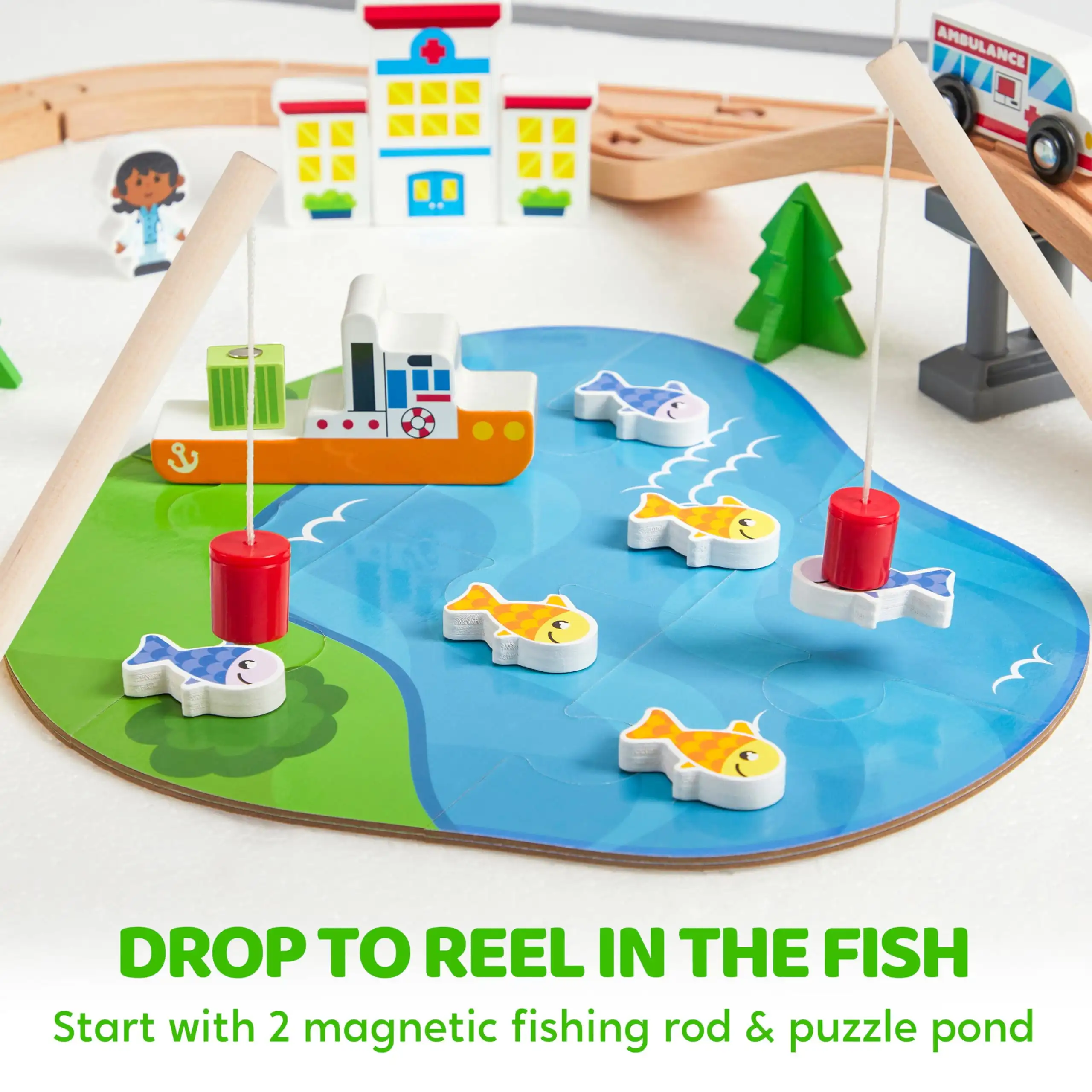 Joyfy 110/60 قطعة مجموعة قطار  - مراجعة Kids Toys Xmas وسعره