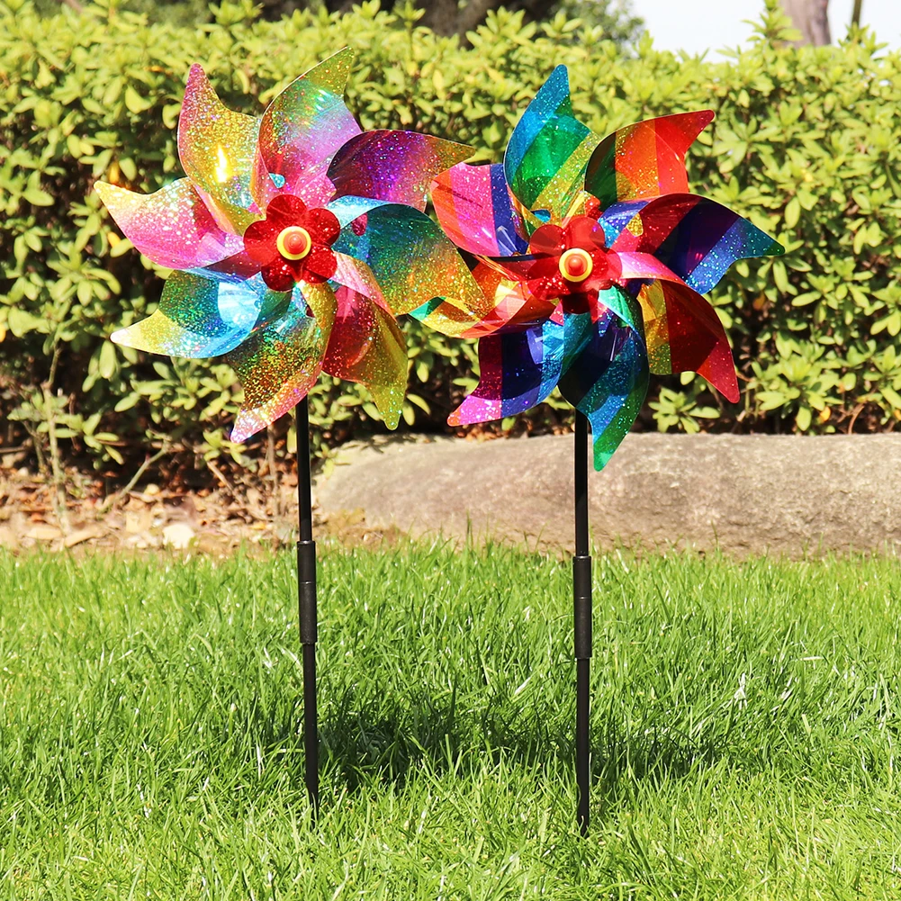 طاحونة الهواء الطيور طارد الدي - مراجعة Kids Yard Toys وسعره